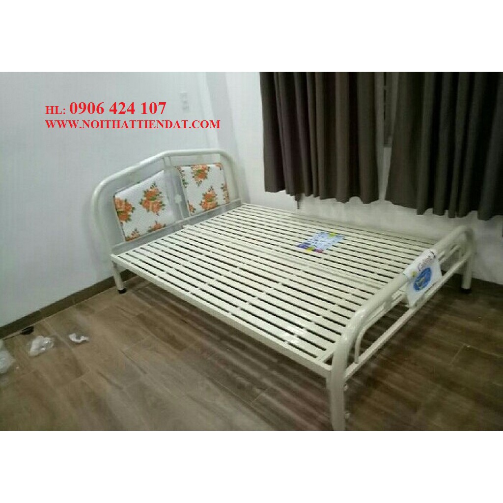 giường sắt đơn 80,1m,1m2,1m4,1m6 new