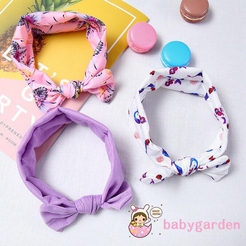 Babygarden-3 Băng Buộc Đầu Hình Tai Thỏ Cho Bé Gái