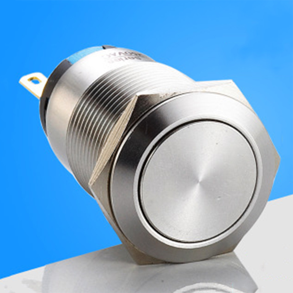 Công Tắc Nhấn Bằng Thép Không Gỉ 19mm 250v 5a | BigBuy360 - bigbuy360.vn