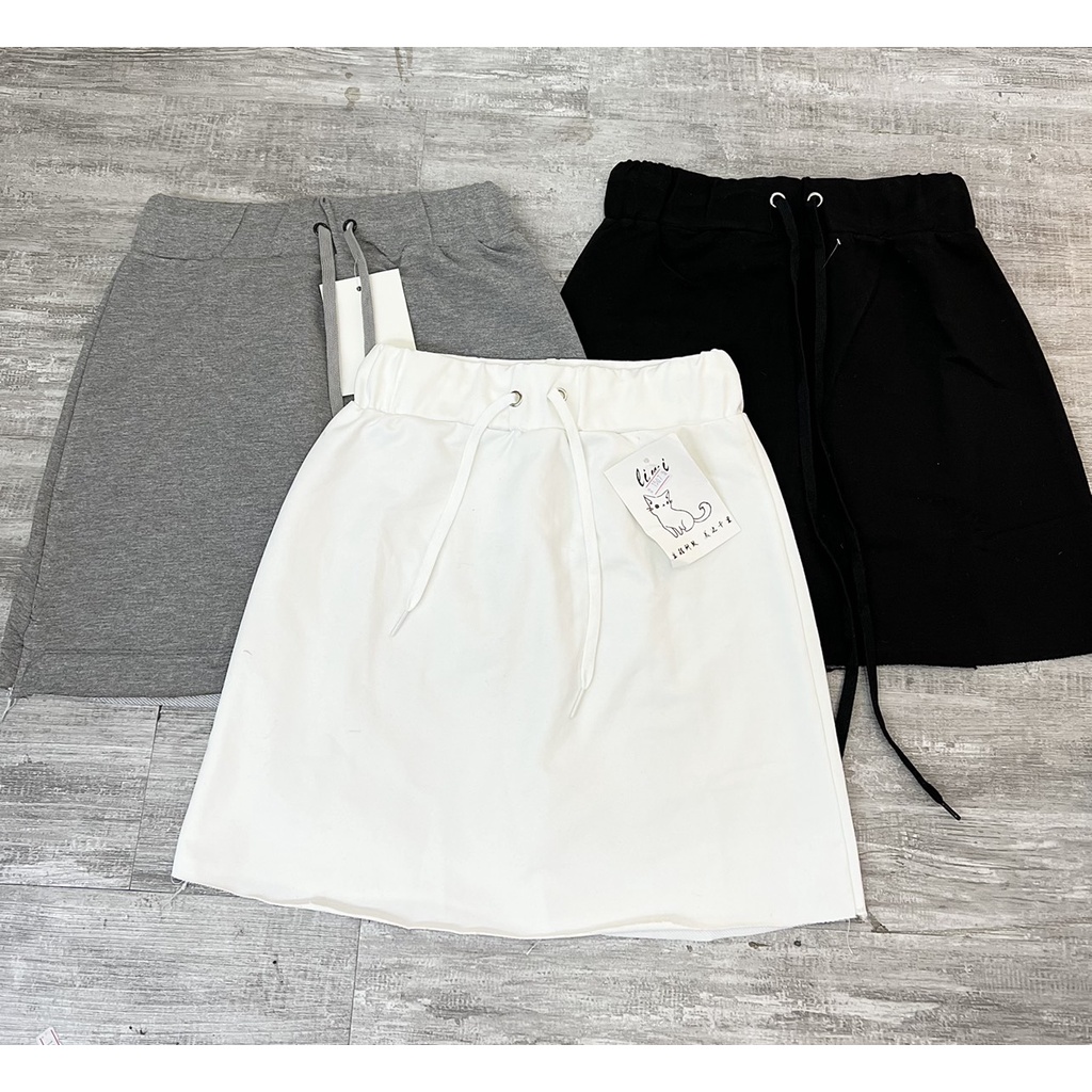 [Ảnh thật/Video] Chân váy chữ A da cá có dây thắt eo - CV5