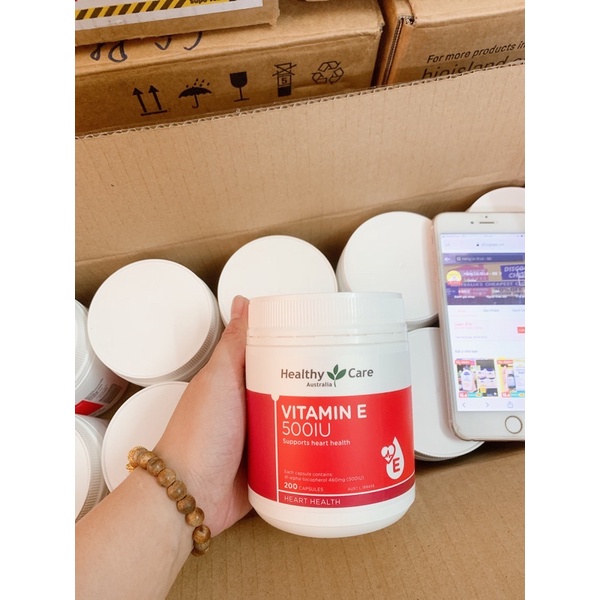 Viên uống vitamin E Healthy Care 200 viên Úc