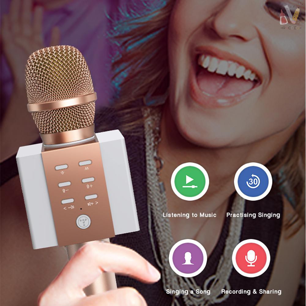 Micro Bluetooth Không Dây Hát Karaoke Rcc Tosing 008 2 Trong 1