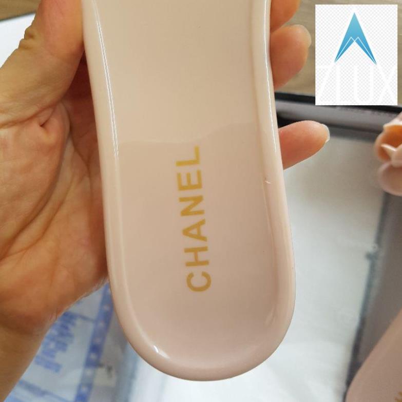 💪💁 Dép Nữ Nhựa Dẻo Hoa Trà Màu Hồng Mềm Êm Full Box Bill Cao Cấp 💪💁