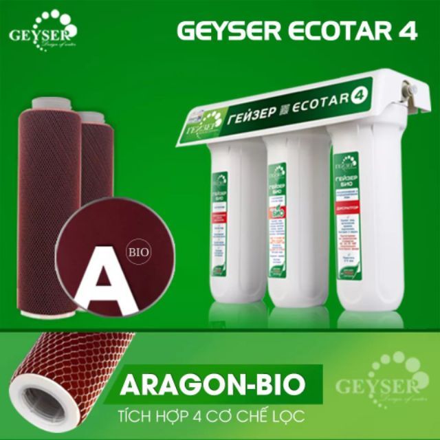 Lõi số 2 Aragon BIO dùng cho máy lọc nước Geyser ecota 4