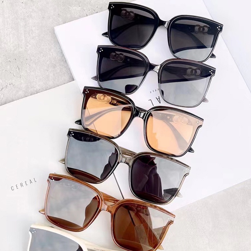 Kính Mát Gọng Vuông Cỡ Lớn Phong Cách Cổ Điển Thời Trang