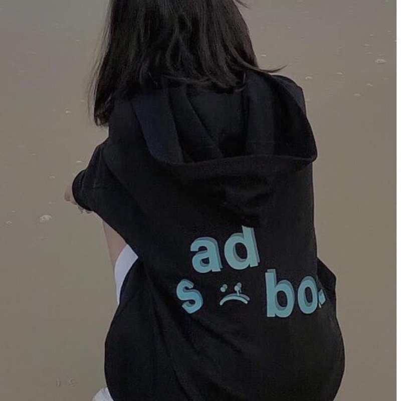 Áo Khoác Nỉ Form Rộng Sadboiz Siêu Hot Nam Nữ Unisex 2 Màu Mũ 2 Lớp