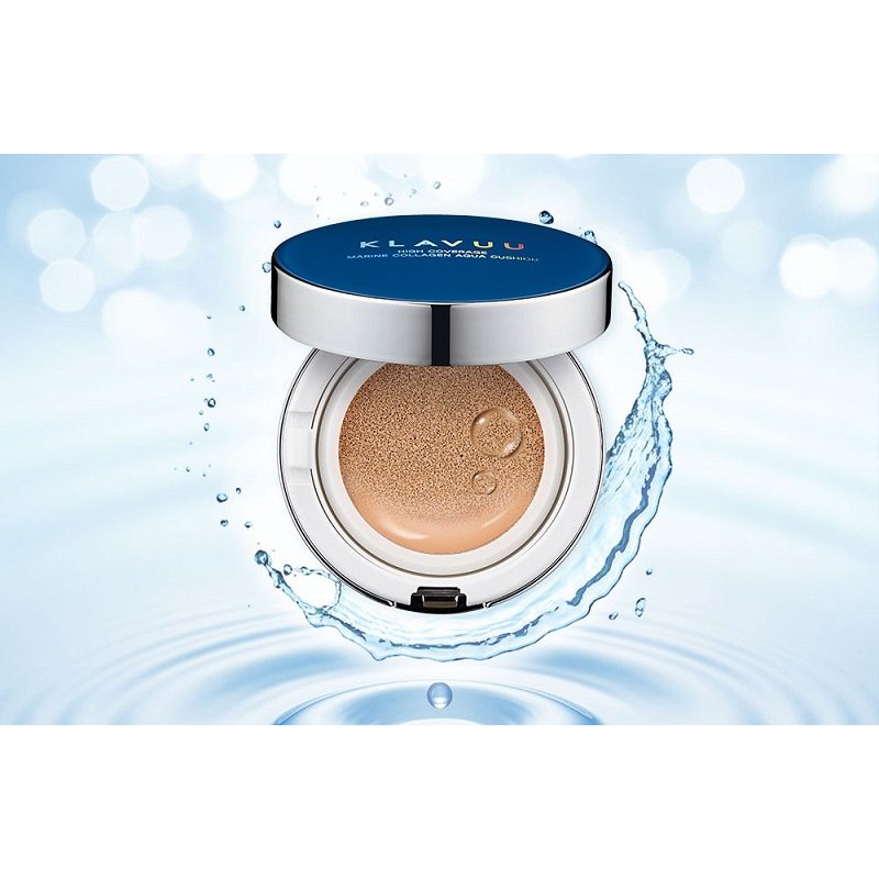 KLAVUU - Phấn nước Blue pearlsation HIgh Coverage Marine Collagen Aqua Cushion