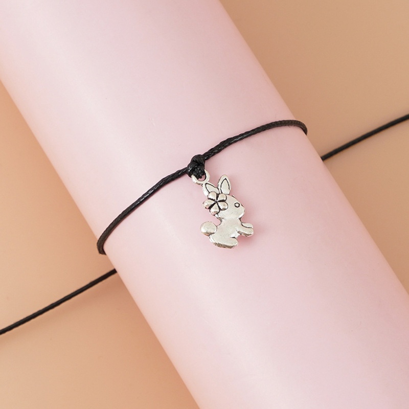 Vòng Tay Tình Bạn Mặt Hình Thỏ Dễ Thương