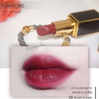 Son Tom Ford màu 08 Velvet Cherry đỏ rượu vang