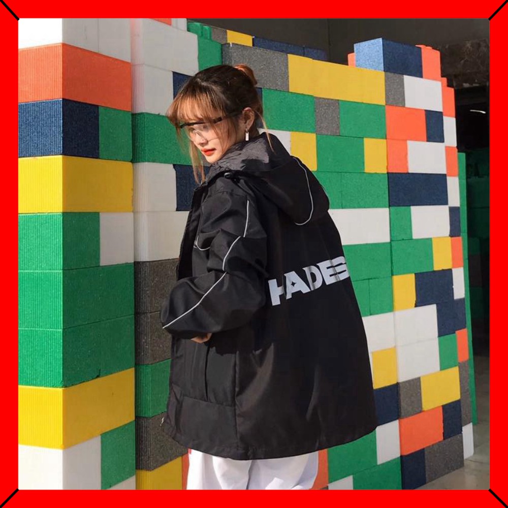 (FREESHIP) ❤ Áo khoác dù Hades form rộng unisex chống nắng dài tay giả vest Jacket Original Reflective 2 lớp