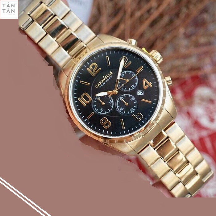 Đồng Hồ Caravelle 44B114 Nam Chronograph Lịch Ngày 44mm