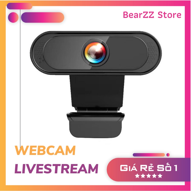 Webcam máy tính full hd 1080p 720p 2k 4k chuyên dụng stream học zoom online siêu nét tích hợp micro