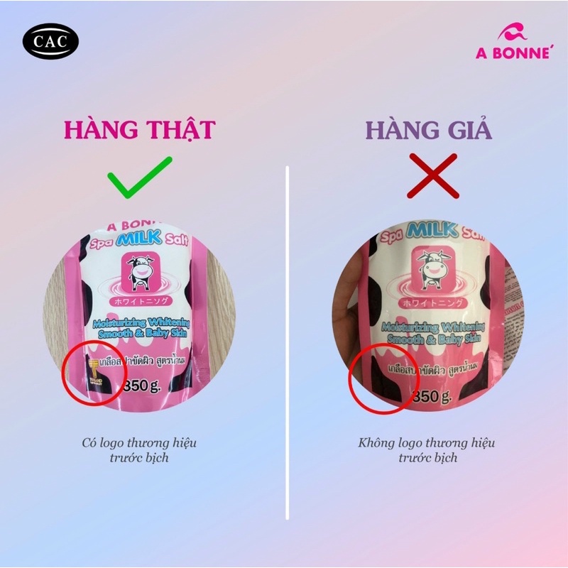 Muối tắm sữa bò tẩy tế bào chết A Bonne Spa Milk Salt trắng da 350g LAIKA chính hãng