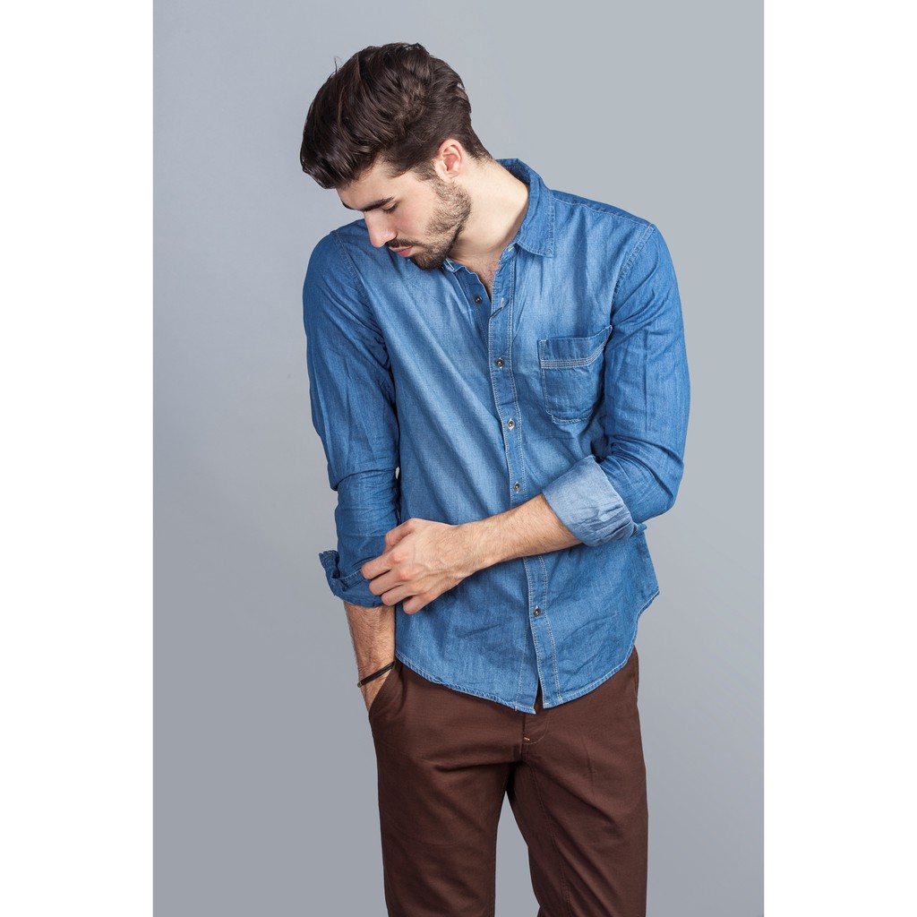 Áo Sơ Mi Nam Denim