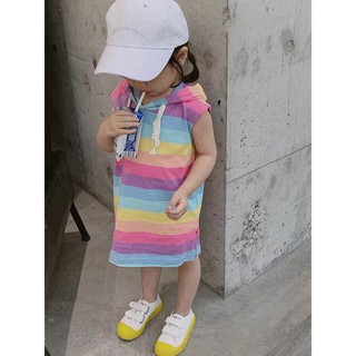Váy cầu vồng cho bé gái