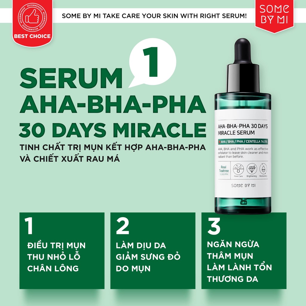Toner - Serum - Kem dưỡng Some By Mi AHA-BHA-PHA 30 Days Miracle