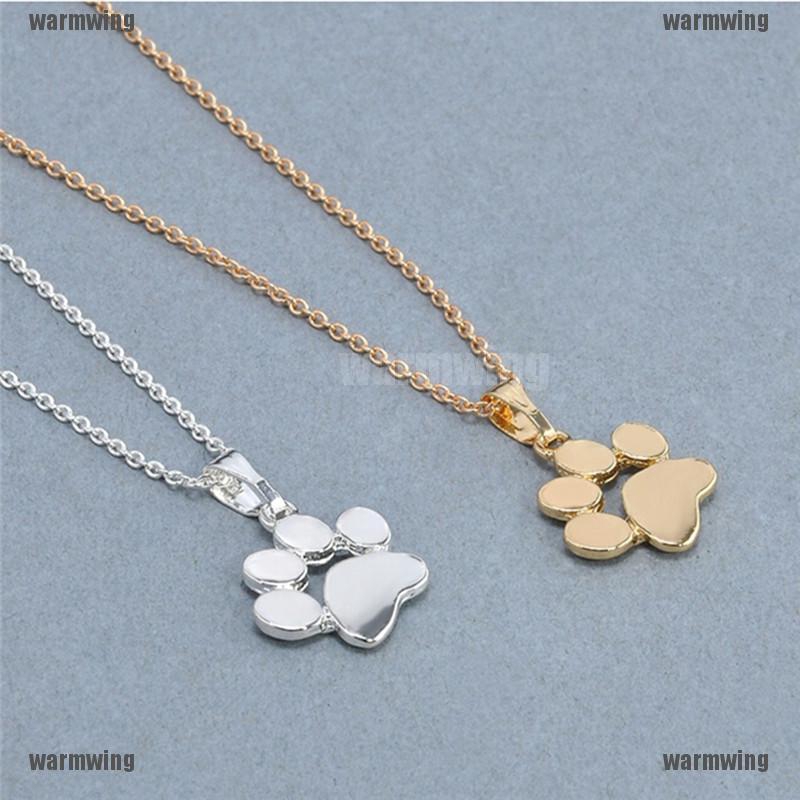 Vòng cổ HợP Kim HìNh DấU Chân CúN Dễ Thương ThờI Trang Cho Nữ