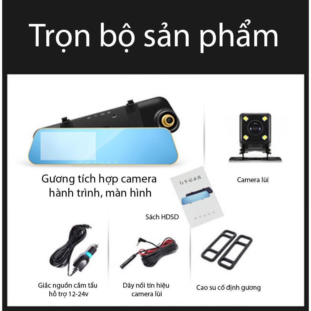 Siêu giảm giá Camera hành trình trên gương tích hợp camera lùi 2 trong 1 loại 1 | BigBuy360 - bigbuy360.vn
