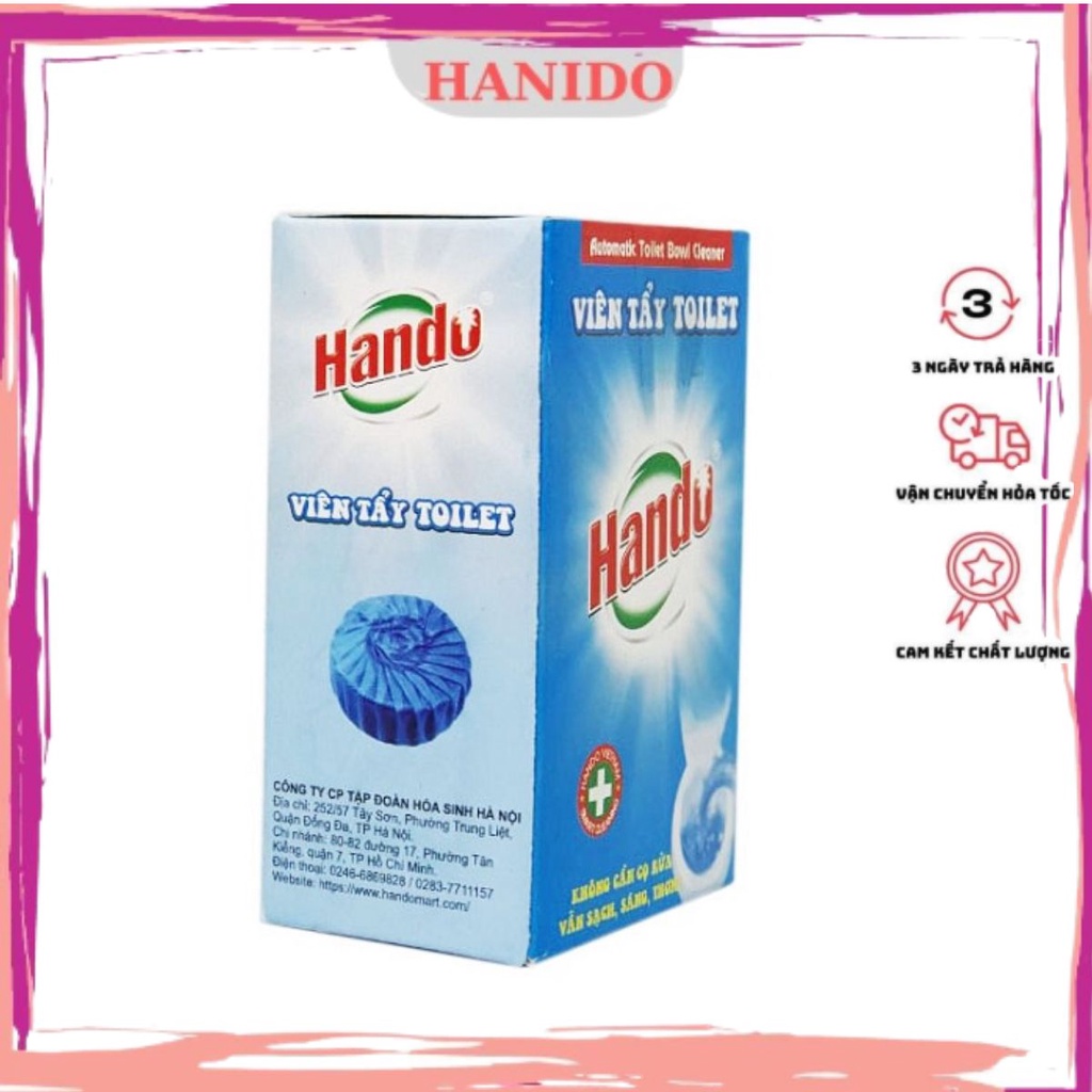 Viên thả bồn cầu khử mùi vệ sinh toilet diệt khuẩn Hando hộp 1 viên