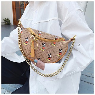Túi bao tử chuột Mickey túi đeo ngực nữ thời trang có thể đeo chéo đeo vai SAWA hottrend hàng đẹp DBUNGMIC + hình thật