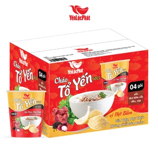 - cháo tổ yến gold thịt bằm yến lộc phát - ăn liền - ly 50gr