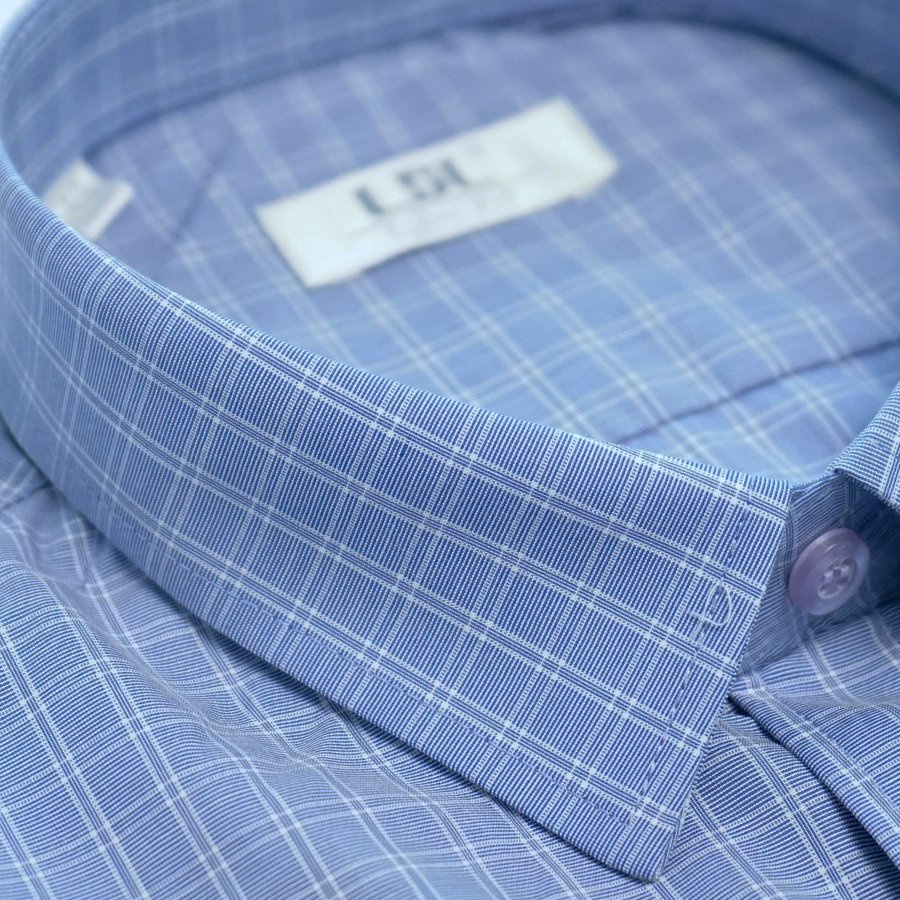 Áo sơ mi nam cọc tay kẻ sọc caro chất liệu BAMBOO hạn chế nhăn nhàu thấm hút mồ hôi tốt thương hiệu LDL