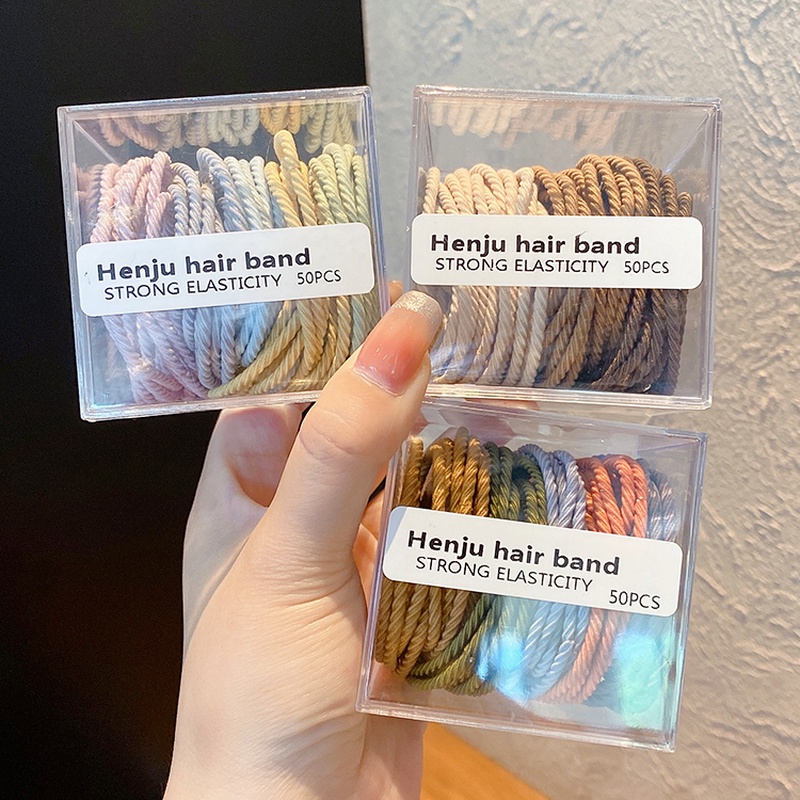 Dây buộc tóc bằng cao su phong cách Hàn Quốc thời trang cho nữ