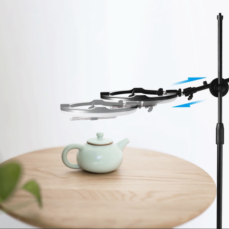 Bộ giá đỡ điện thoại kiêm đèn livestream FP8 -  Khớp xoay 360 độ siêu chắc chắn - Đèn Led nhiều chế độ sáng tiện lợi | BigBuy360 - bigbuy360.vn