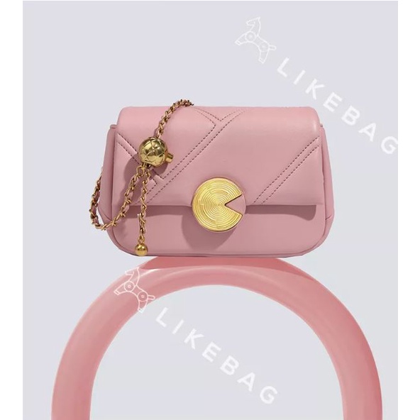 Túi đeo chéo LIKEBAG đeo vai da trơn khóa tròn 225XK7111 - LIBAGI