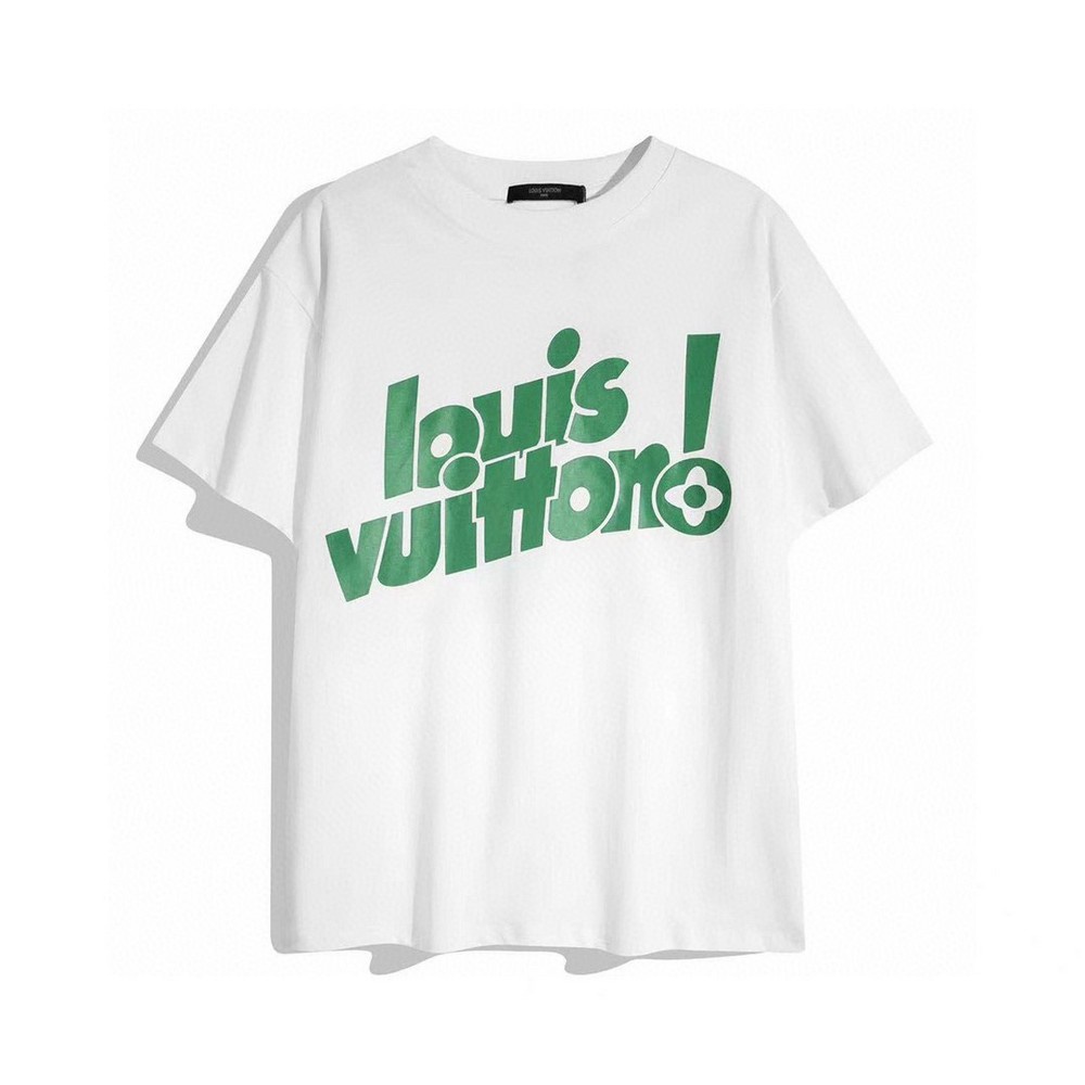 Áo Thun cotton Ngắn Tay In logo L1V Kèm Thẻ Thời Trang Cho Nam Nữ