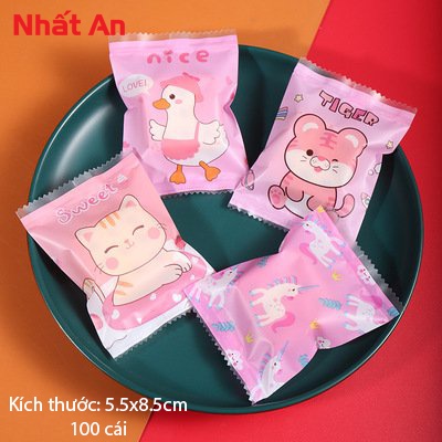 Túi hàn miệng MÈO &amp; VỊT 5.5x8.5cm - 100 cái