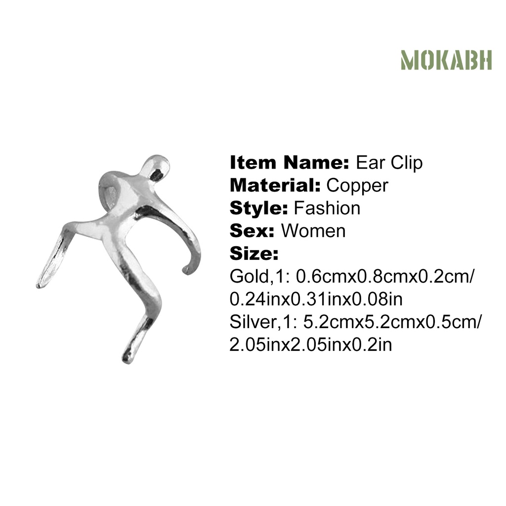 1 Khuyên Kẹp Vành Tai Hình Người Nhỏ Thời Trang Cho Nữ