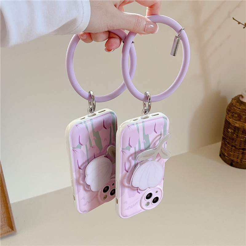 Ốp Điện Thoại Hình Bánh Mì Có Giá Đỡ + Dây Đeo Cho Iphone 13 Pro max 12 12pro 11 x xr xs max 7 plus 8 se 2020