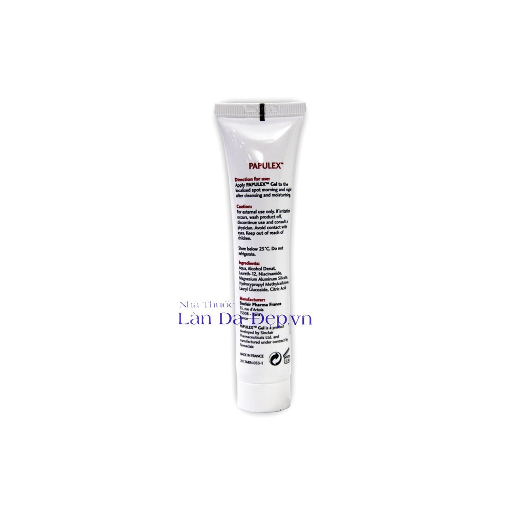 Gel giảm mụn Papulex Gel For Localized Spots giảm thâm mụn chăm sóc da sạch sâu 40ml