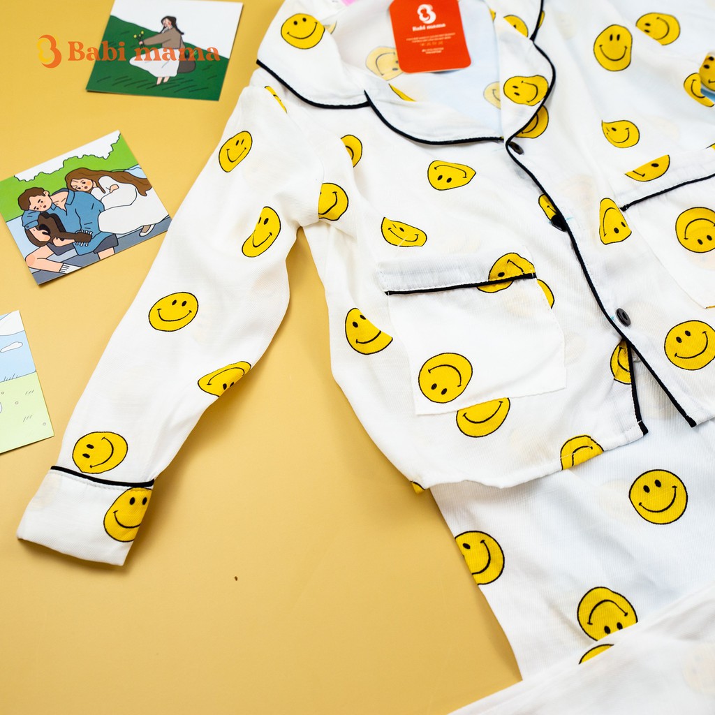 Bộ Đồ Ngủ Pijama Dài Tay Họa Tiết Dễ Thương Cho Bé [B23]