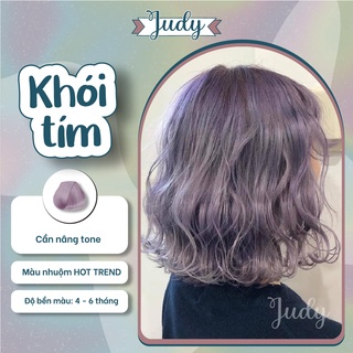 Thuốc nhuộm tóc màu Khói tím + tặng kèm trợ nhuộm |Judyhairs