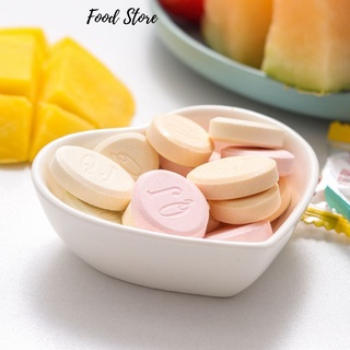 Kẹo ngậm hoa quả vị Dâu tây, Dưa lưới, Xoài, Sữa chua hộp 200 gram thơm ngon vị sữa mix hoa quả