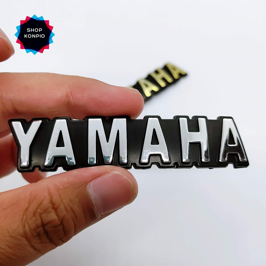 Tem Logo Chữ Yamaha Bằng Nhựa Cao Cấp Dán Xe Máy