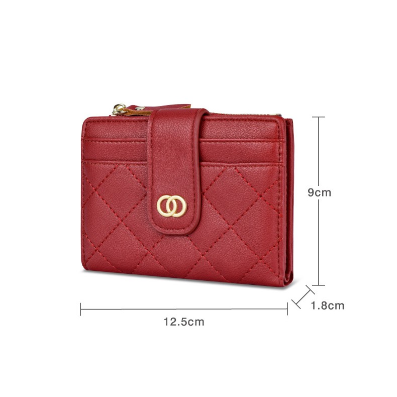 Ví nữ cầm tay cao cấp PaPu VN21 ,họa tiết da phối chỉ ,nhiều ngăn đựng vừa các loại giấy tờ | BigBuy360 - bigbuy360.vn