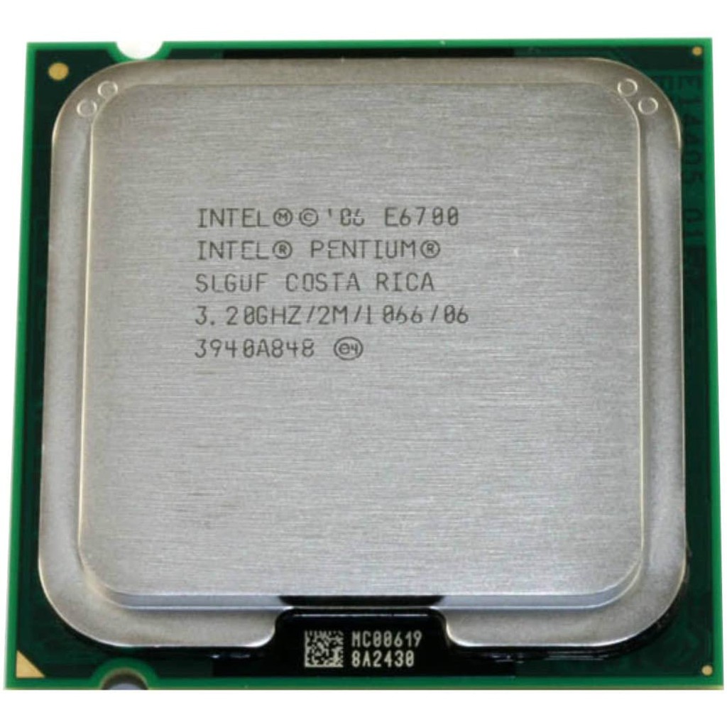 Cpu cũ intel pentium dual core E6300 E6500 E6600 E6700 socket 775- hàng sưu tầm