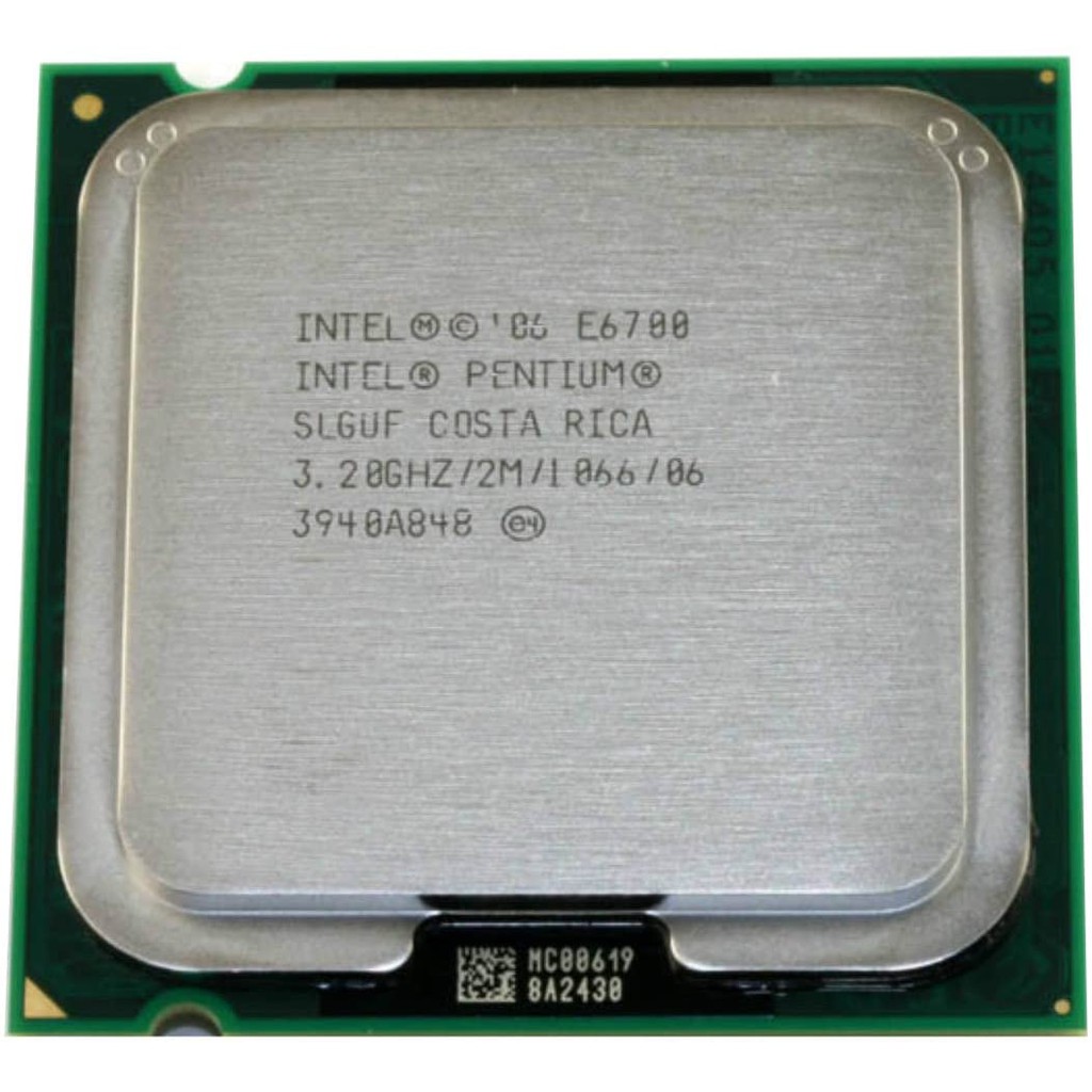 Cpu cũ intel pentium dual core E6300 E6500 E6600 E6700 socket 775- hàng ...