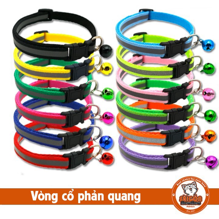 Vòng cổ phản quang cho chó mèo nhỏ