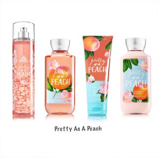 [Auth] Sản Phẩm Tắm Dưỡng Xịt Thơm Toàn Thân Lưu Hương Mịn Da Bath & Body Works - Pretty As A Peach