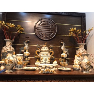 Mâm đồng men rạn Bát Tràng