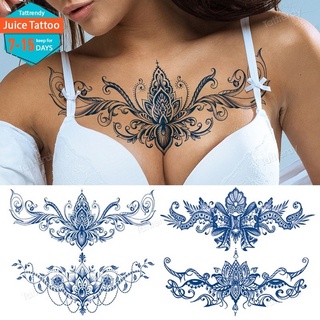 Hình Xăm Dán Tạm Thời Lâu Trôi Họa Tiết Hoa Hồng Mandala Nghệ Thuật