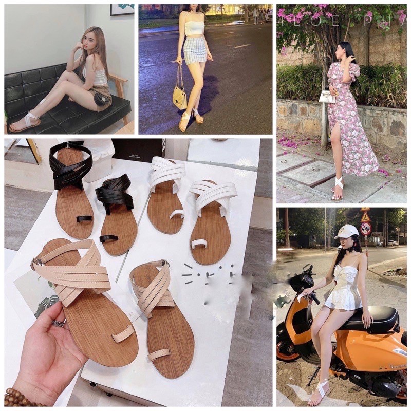 SANDAL CHIẾN BINH XỎ NGÓN ĐẾ BỆT SIÊU HOT HÈ 2021