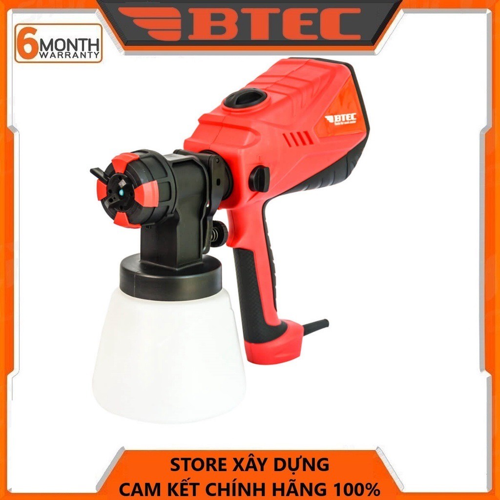 MÁY PHUN SƠN ĐIỆN CẦM TAY 600W - 4 BÉC PHUN BTEC BT23-800 - HÀNG CHÍNH HÃNG