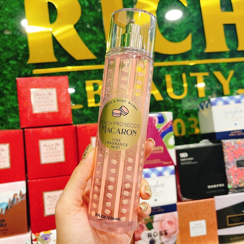 PEACH PROSECCO MACARON - Xịt Thơm Body Mist Bath &amp; Body Works