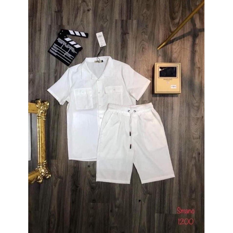 Bộ đũi cổ bẻ 2 túi ngực H1A876 | BigBuy360 - bigbuy360.vn