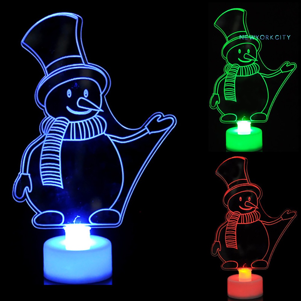 Đèn LED Trang Trí Giáng Sinh Hình Ông Già Noel / Người Tuyết
